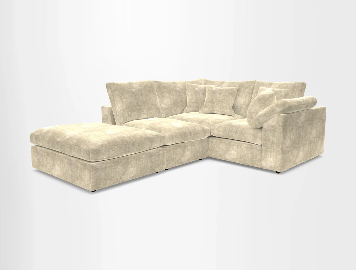 Big Softie Sloped Arm Small Corner Group RHF in Sahara Chalk