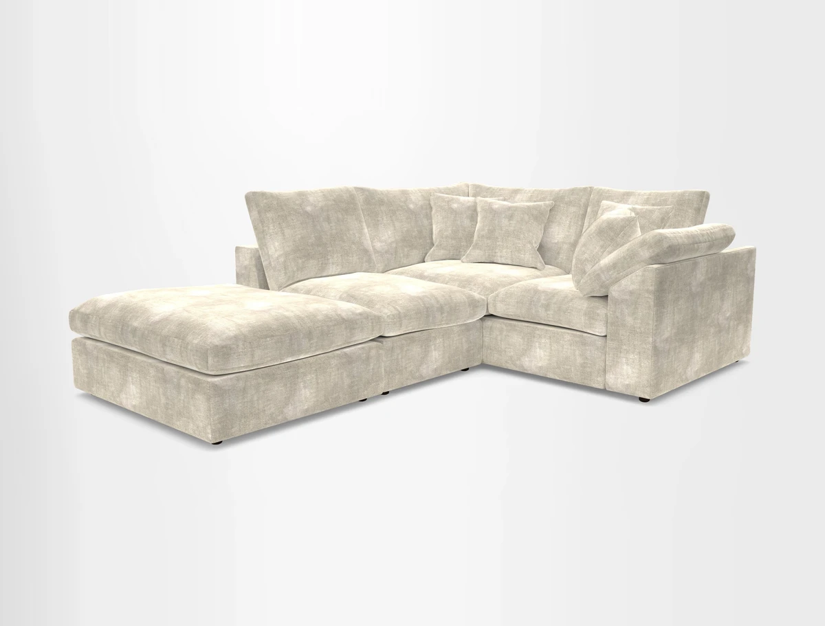 Big Softie Sloped Arm Small Corner Group RHF in Sahara Chalk