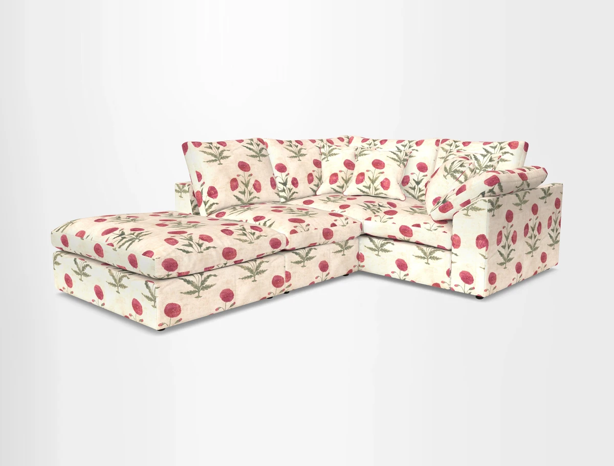 Big Softie Sloped Arm Small Corner Group RHF in Sahara Chalk
