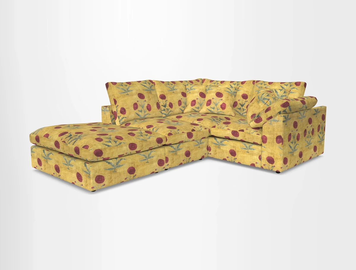 Big Softie Sloped Arm Small Corner Group RHF in Sahara Chalk