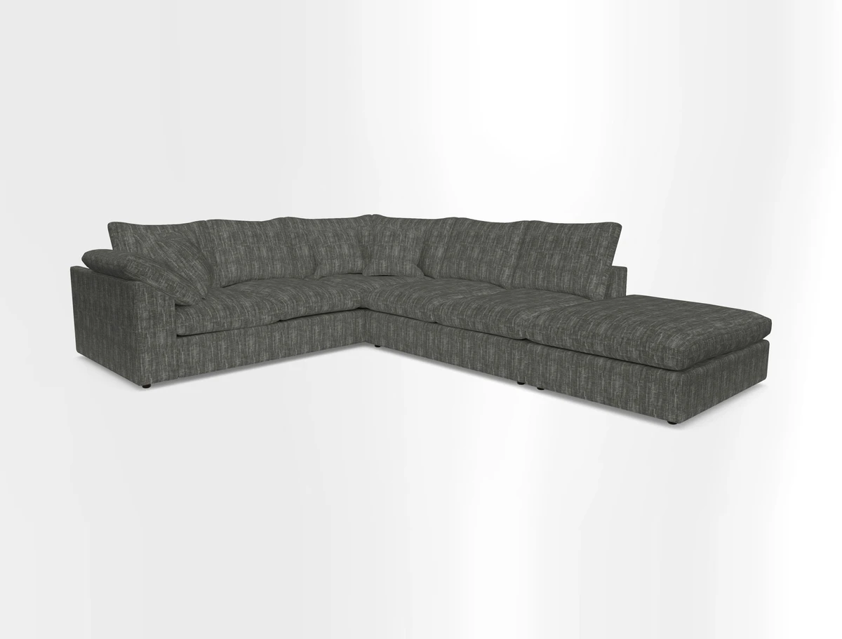 Big Softie Sloped Arm Large Corner Group LHF in Sahara Chalk