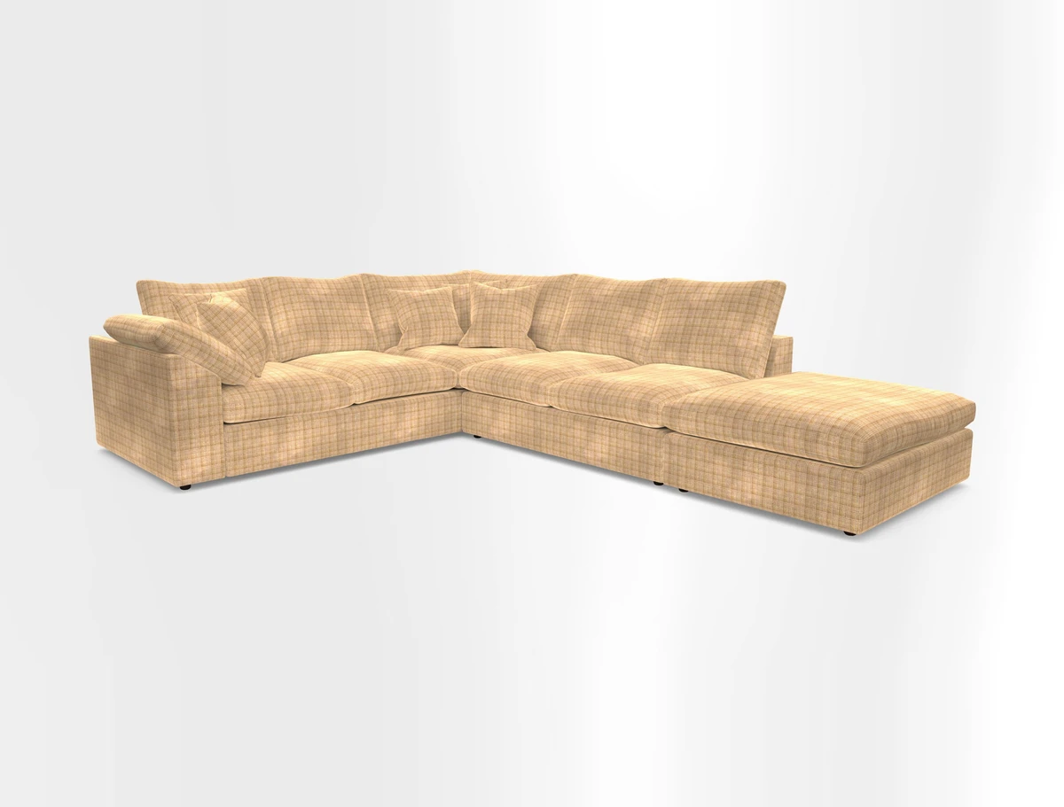 Big Softie Sloped Arm Large Corner Group LHF in Sahara Chalk