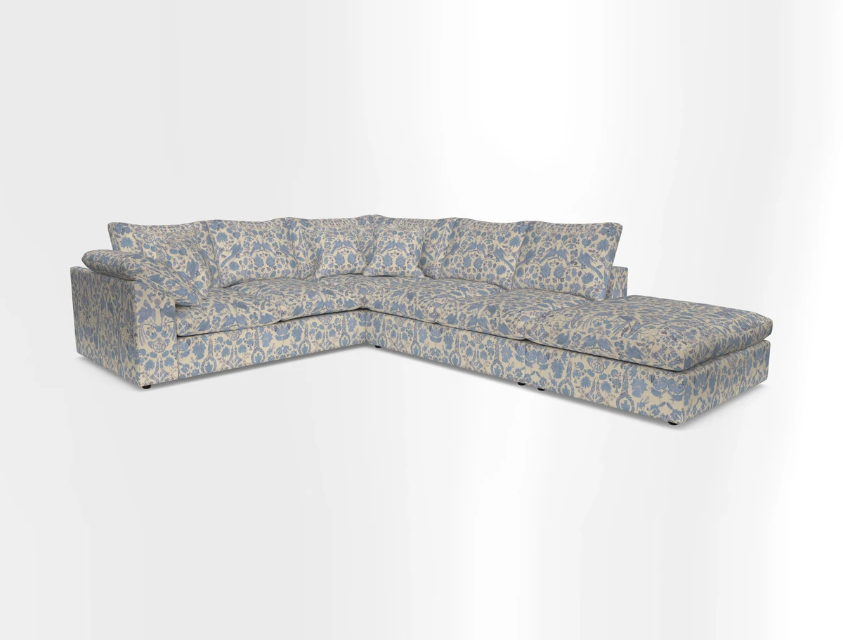 Big Softie Sloped Arm Large Corner Group LHF in Sahara Chalk