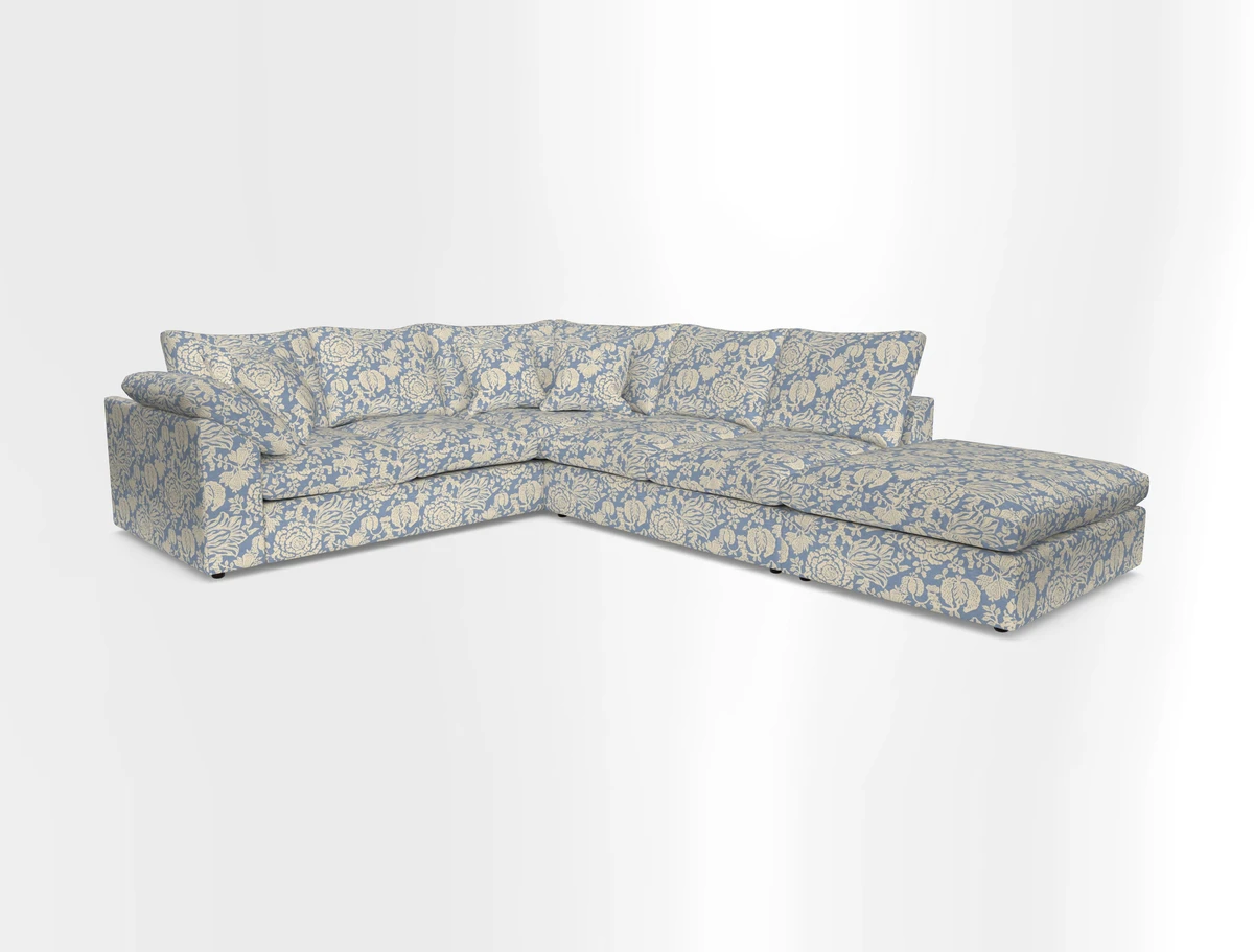 Big Softie Sloped Arm Large Corner Group LHF in Sahara Chalk
