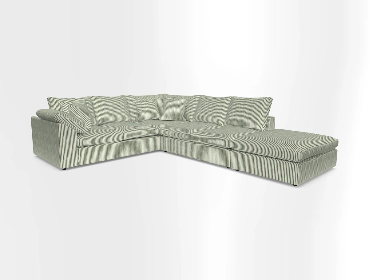 Big Softie Sloped Arm Large Corner Group LHF in Sahara Chalk