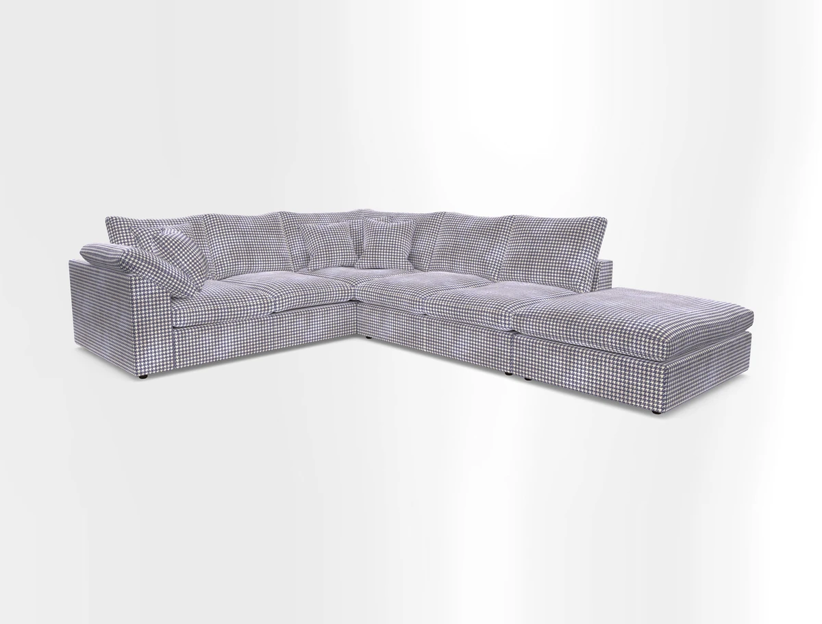 Big Softie Sloped Arm Large Corner Group LHF in Sahara Chalk