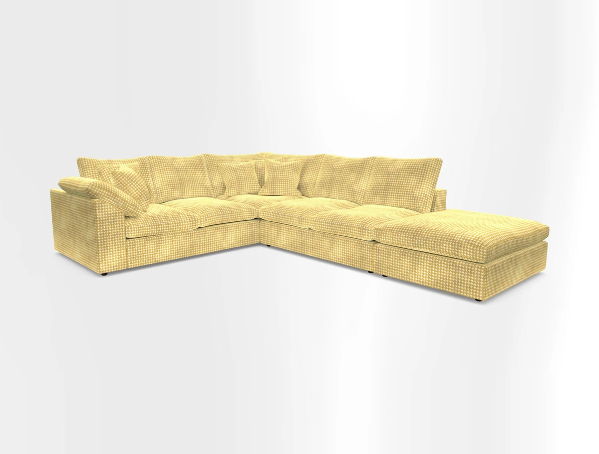 Big Softie Sloped Arm Large Corner Group LHF in Sahara Chalk