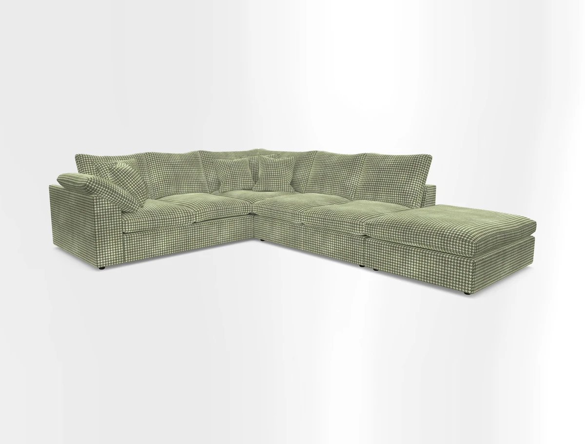 Big Softie Sloped Arm Large Corner Group LHF in Sahara Chalk