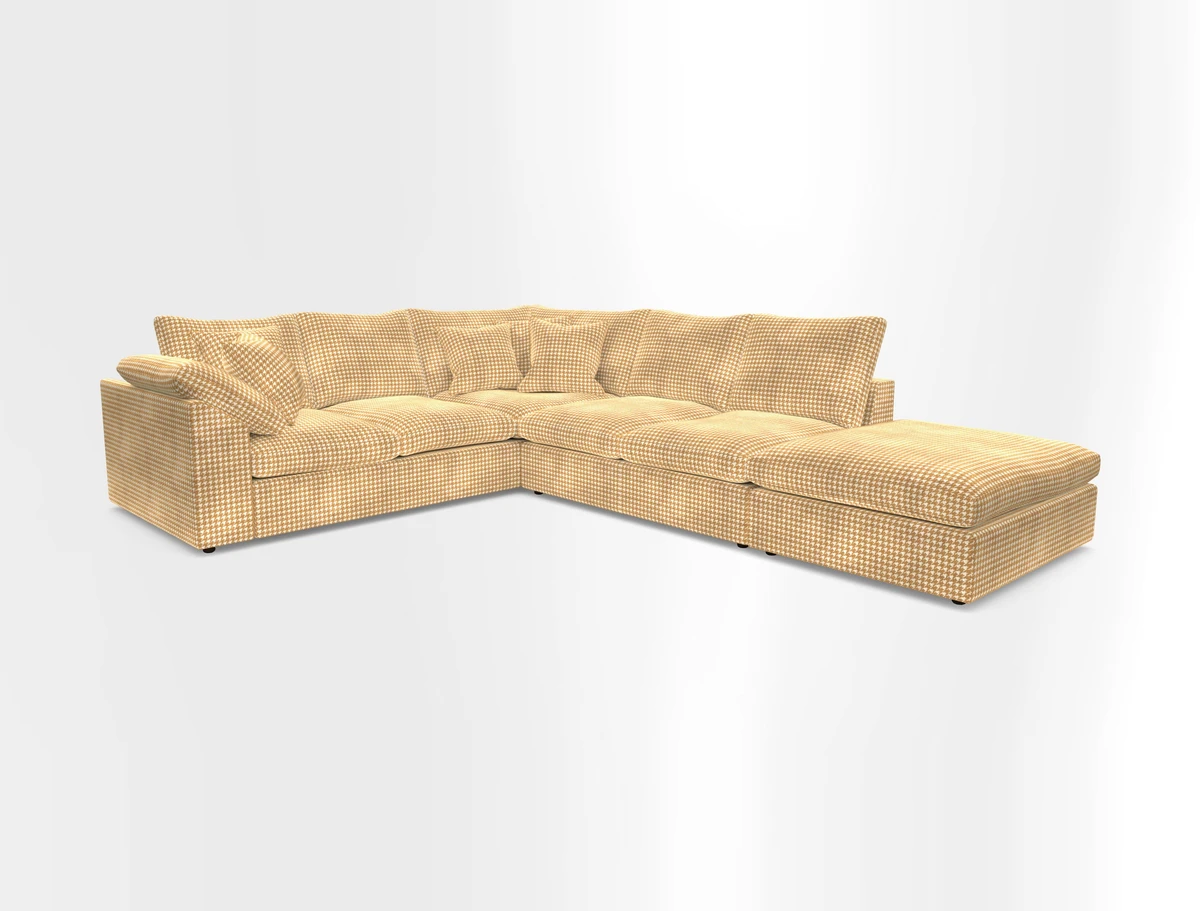 Big Softie Sloped Arm Large Corner Group LHF in Sahara Chalk