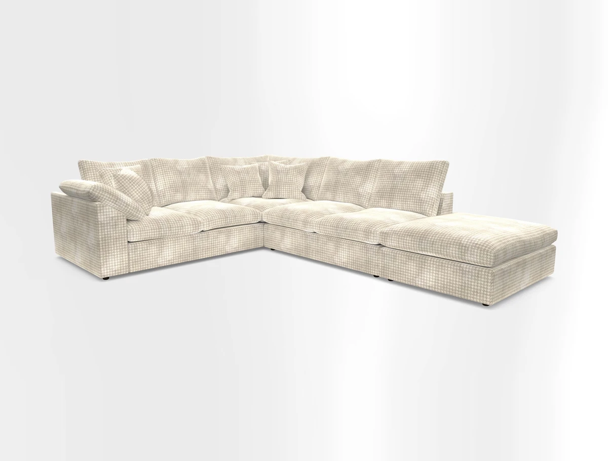 Big Softie Sloped Arm Large Corner Group LHF in Sahara Chalk