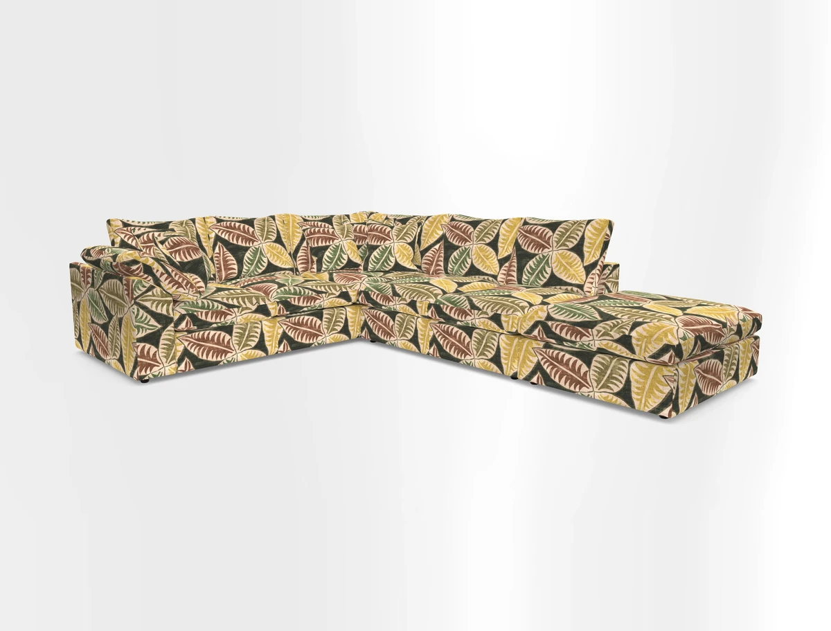 Big Softie Sloped Arm Large Corner Group LHF in Sahara Chalk