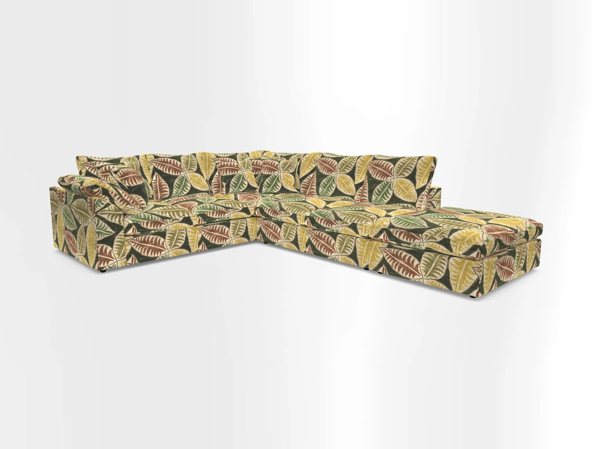 Big Softie Sloped Arm Large Corner Group LHF in Sahara Chalk