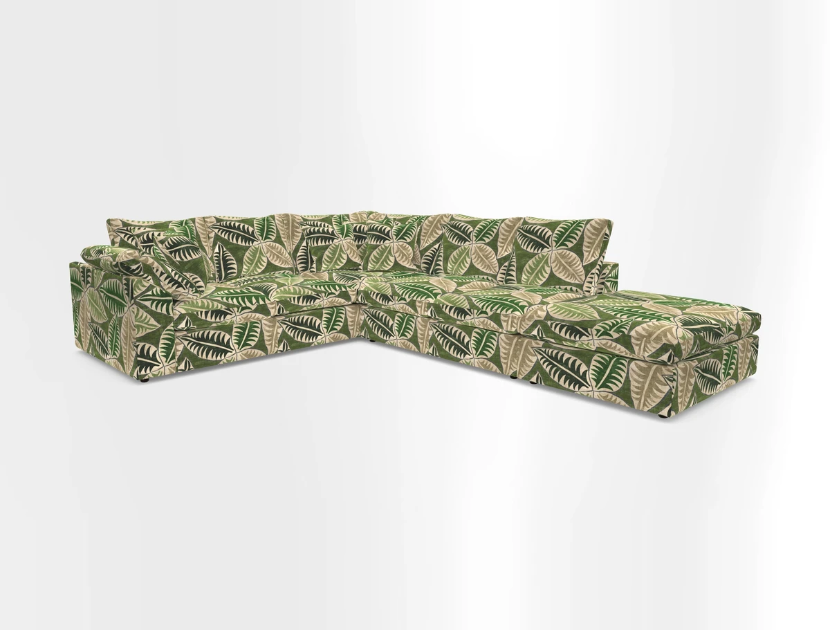 Big Softie Sloped Arm Large Corner Group LHF in Sahara Chalk