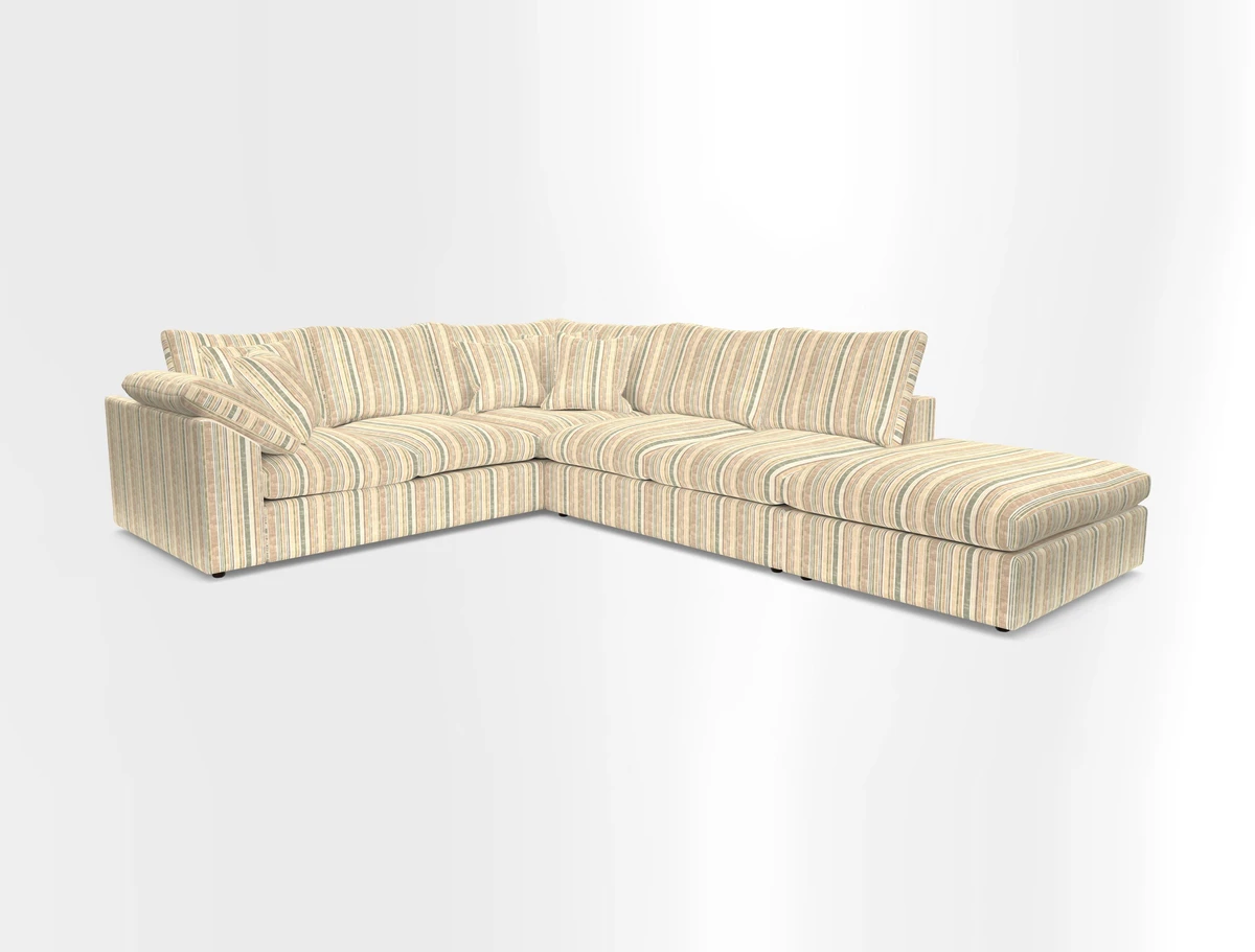 Big Softie Sloped Arm Large Corner Group LHF in Sahara Chalk
