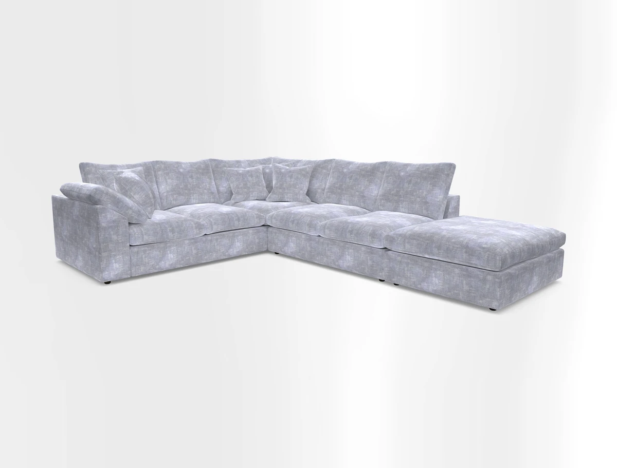 Big Softie Sloped Arm Large Corner Group LHF in Sahara Chalk