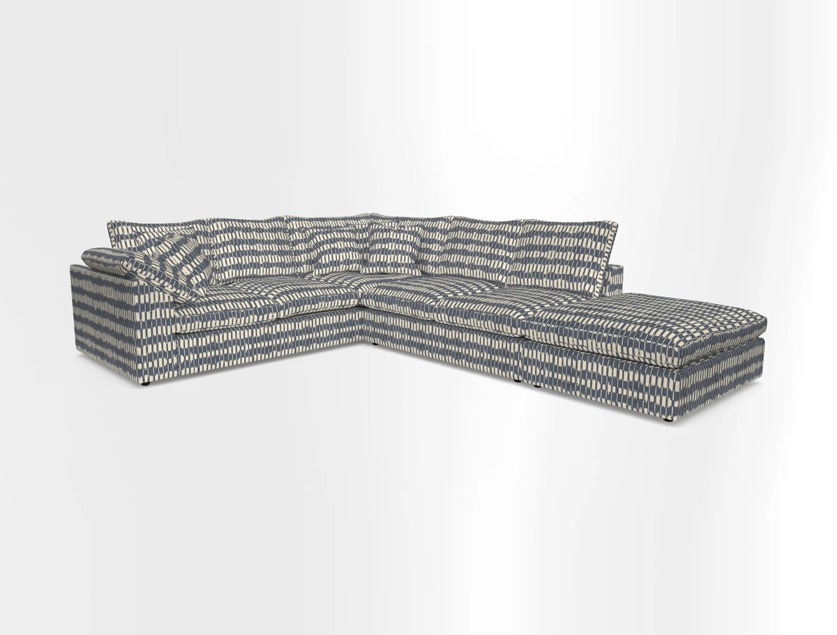 Big Softie Sloped Arm Large Corner Group LHF in Sahara Chalk
