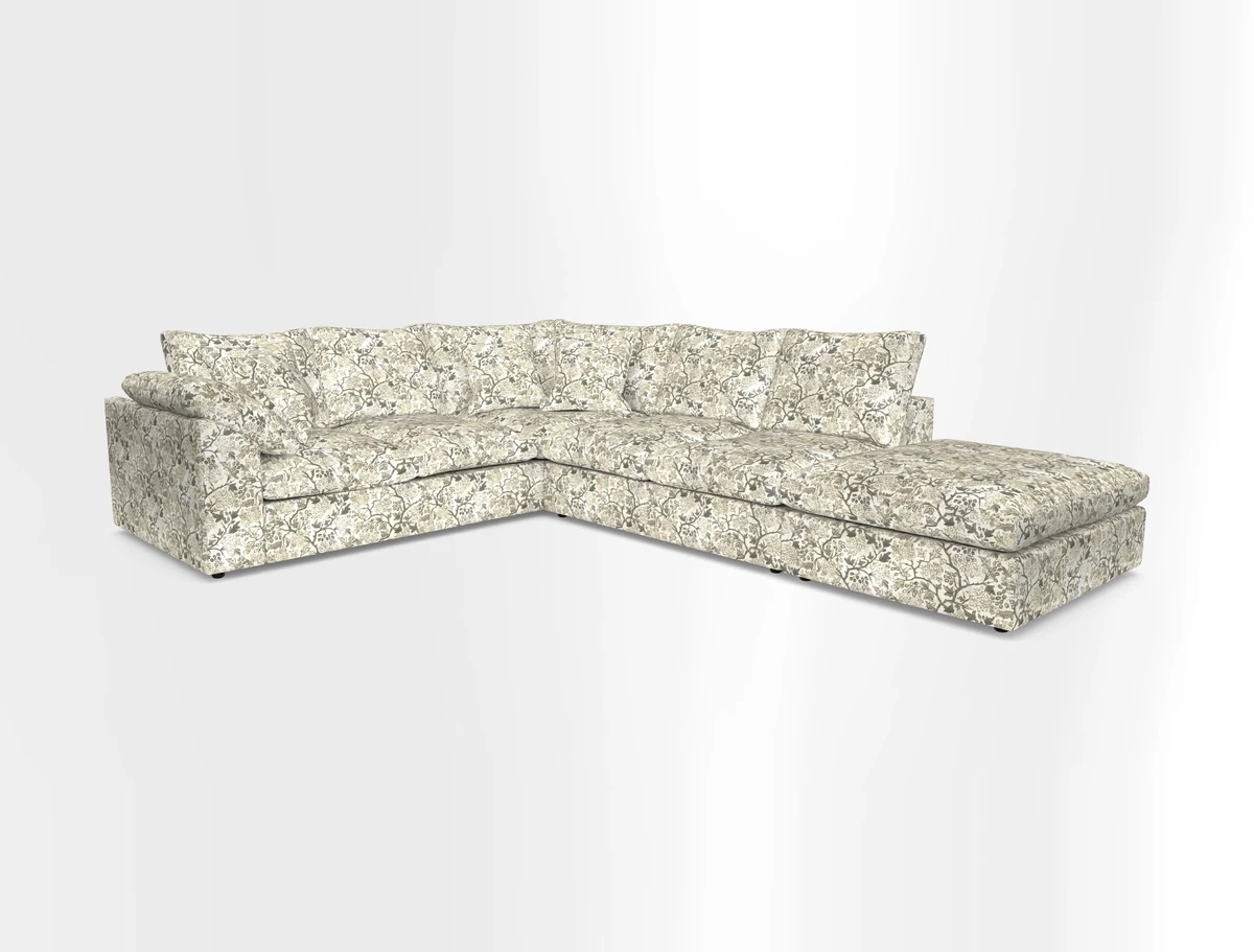 Big Softie Sloped Arm Large Corner Group LHF in Sahara Chalk