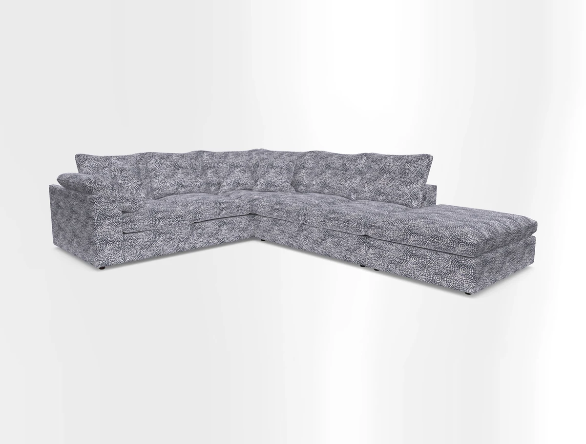 Big Softie Sloped Arm Large Corner Group LHF in Sahara Chalk