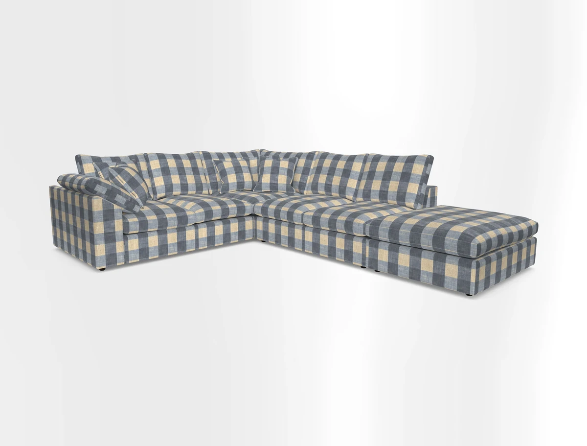 Big Softie Sloped Arm Large Corner Group LHF in Sahara Chalk