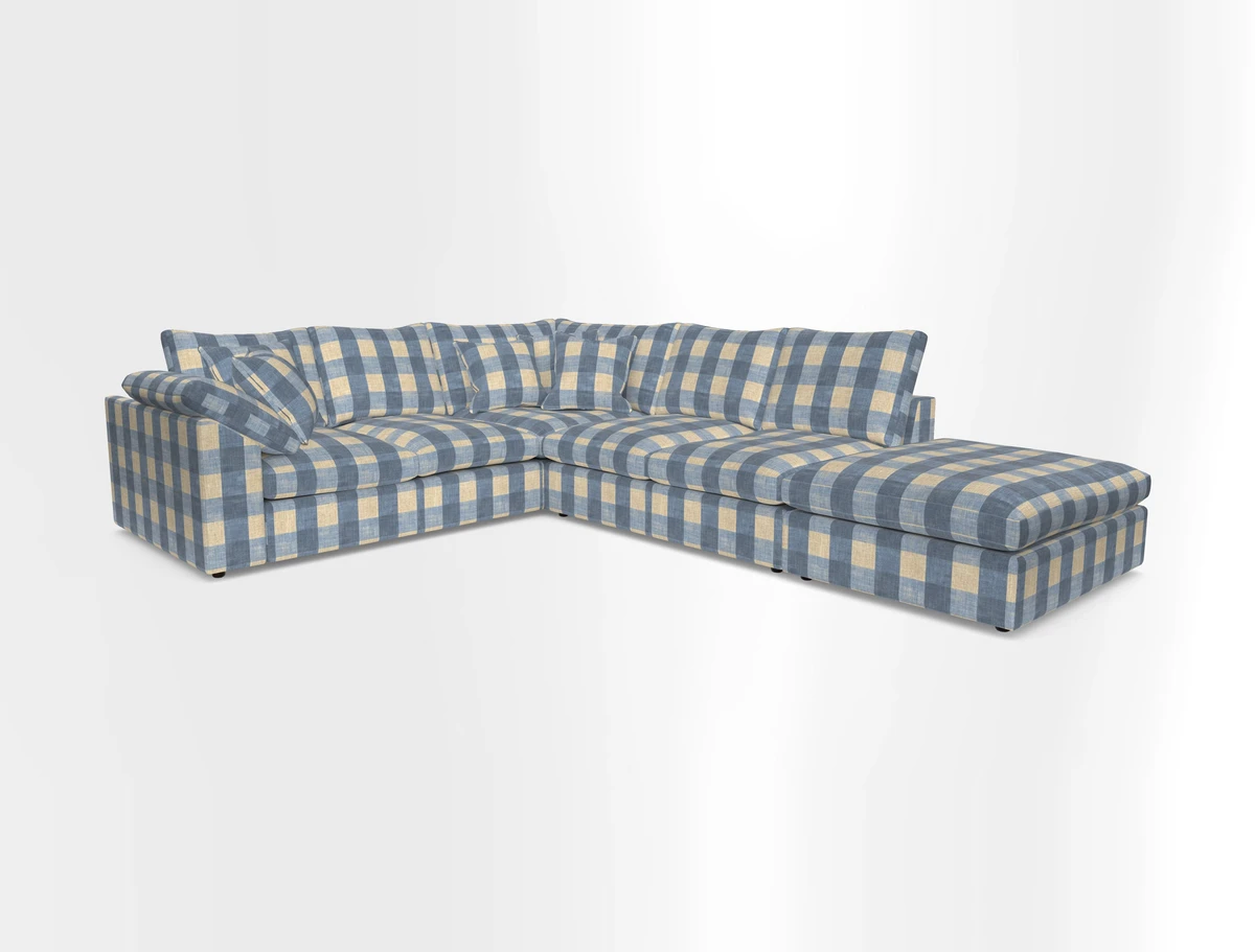 Big Softie Sloped Arm Large Corner Group LHF in Sahara Chalk