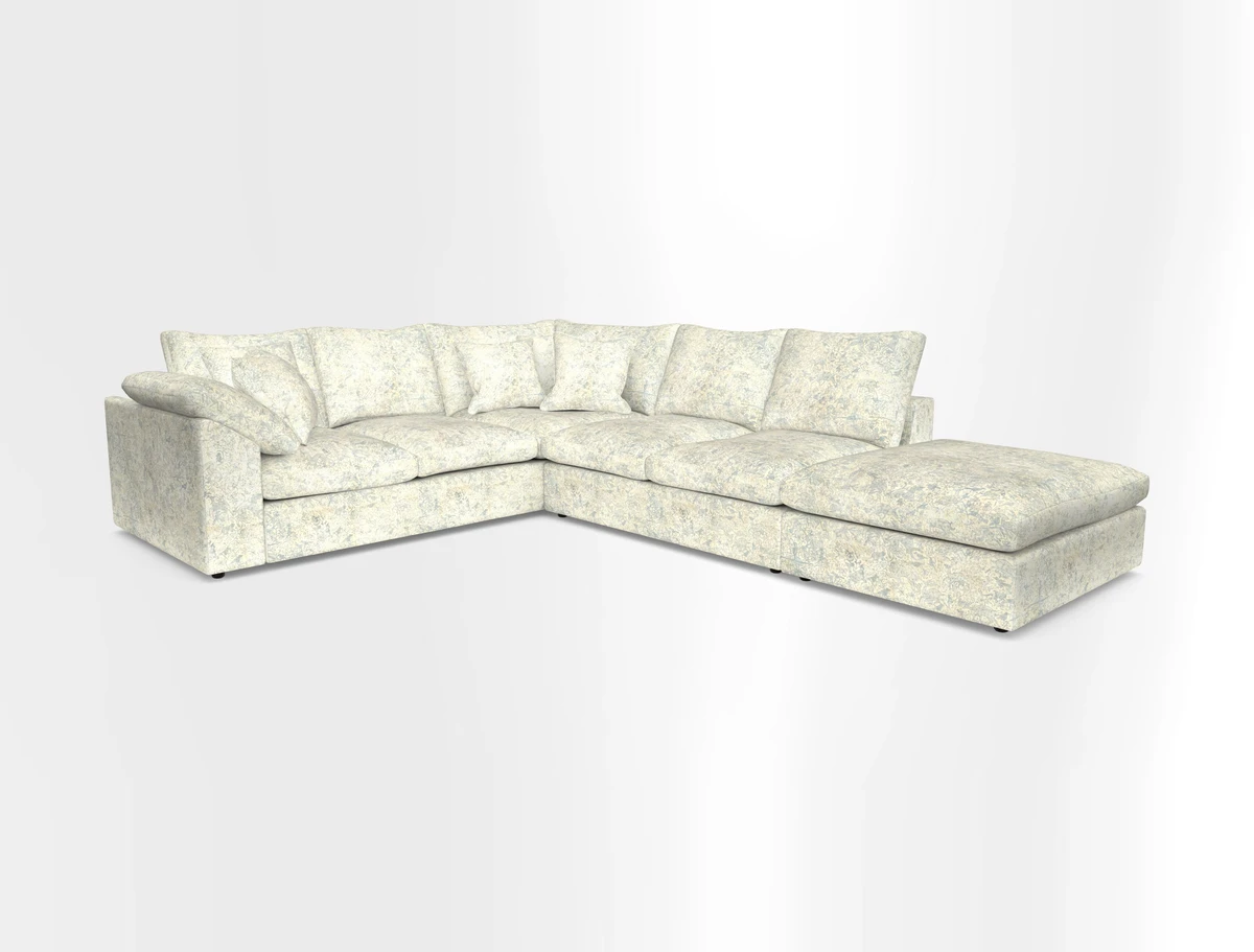 Big Softie Sloped Arm Large Corner Group LHF in Sahara Chalk