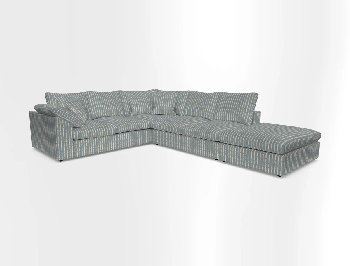 Big Softie Sloped Arm Large Corner Group LHF in Sahara Chalk