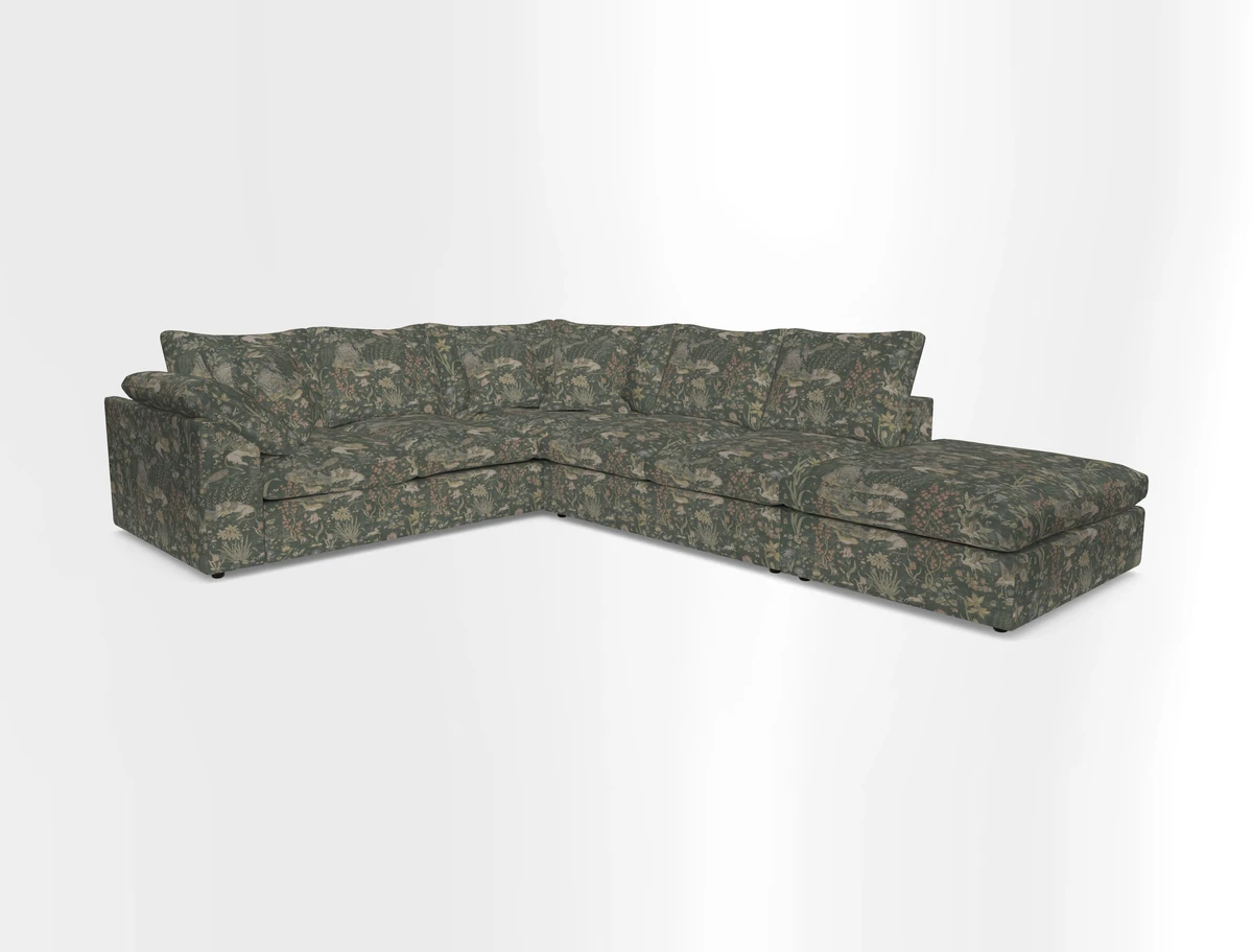 Big Softie Sloped Arm Large Corner Group LHF in Sahara Chalk