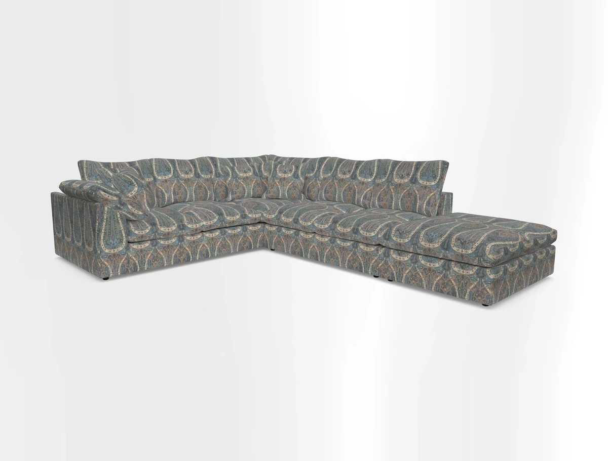 Big Softie Sloped Arm Large Corner Group LHF in Sahara Chalk