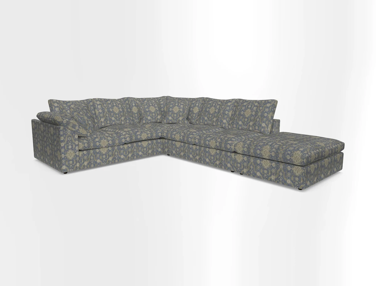 Big Softie Sloped Arm Large Corner Group LHF in Sahara Chalk