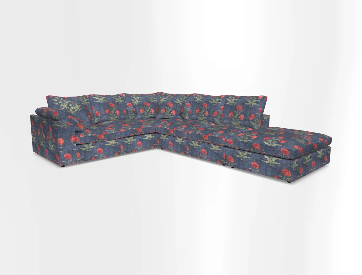Big Softie Sloped Arm Large Corner Group LHF in Sahara Chalk