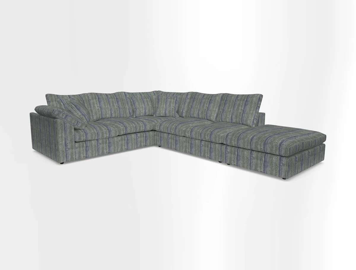Big Softie Sloped Arm Large Corner Group LHF in Sahara Chalk
