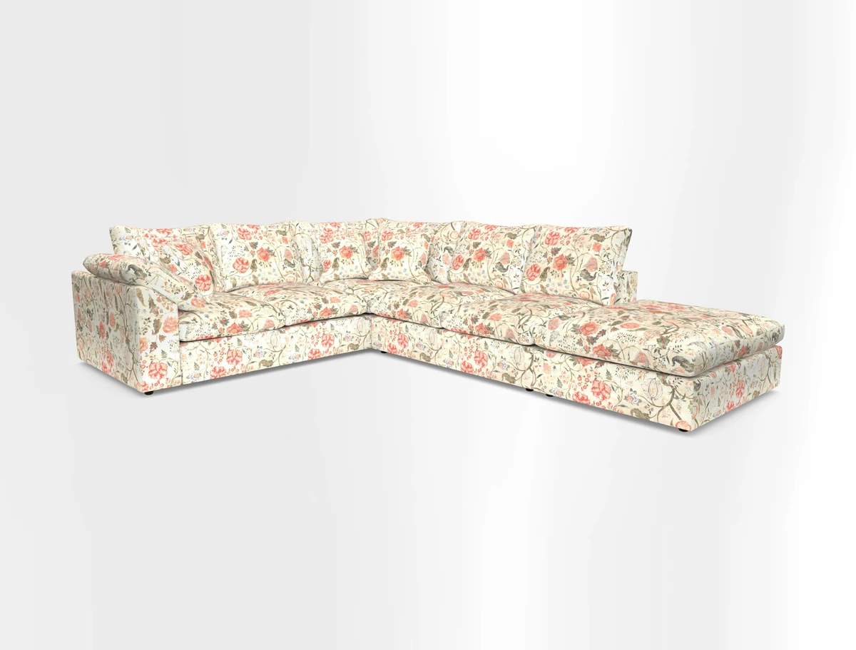Big Softie Sloped Arm Large Corner Group LHF in Sahara Chalk