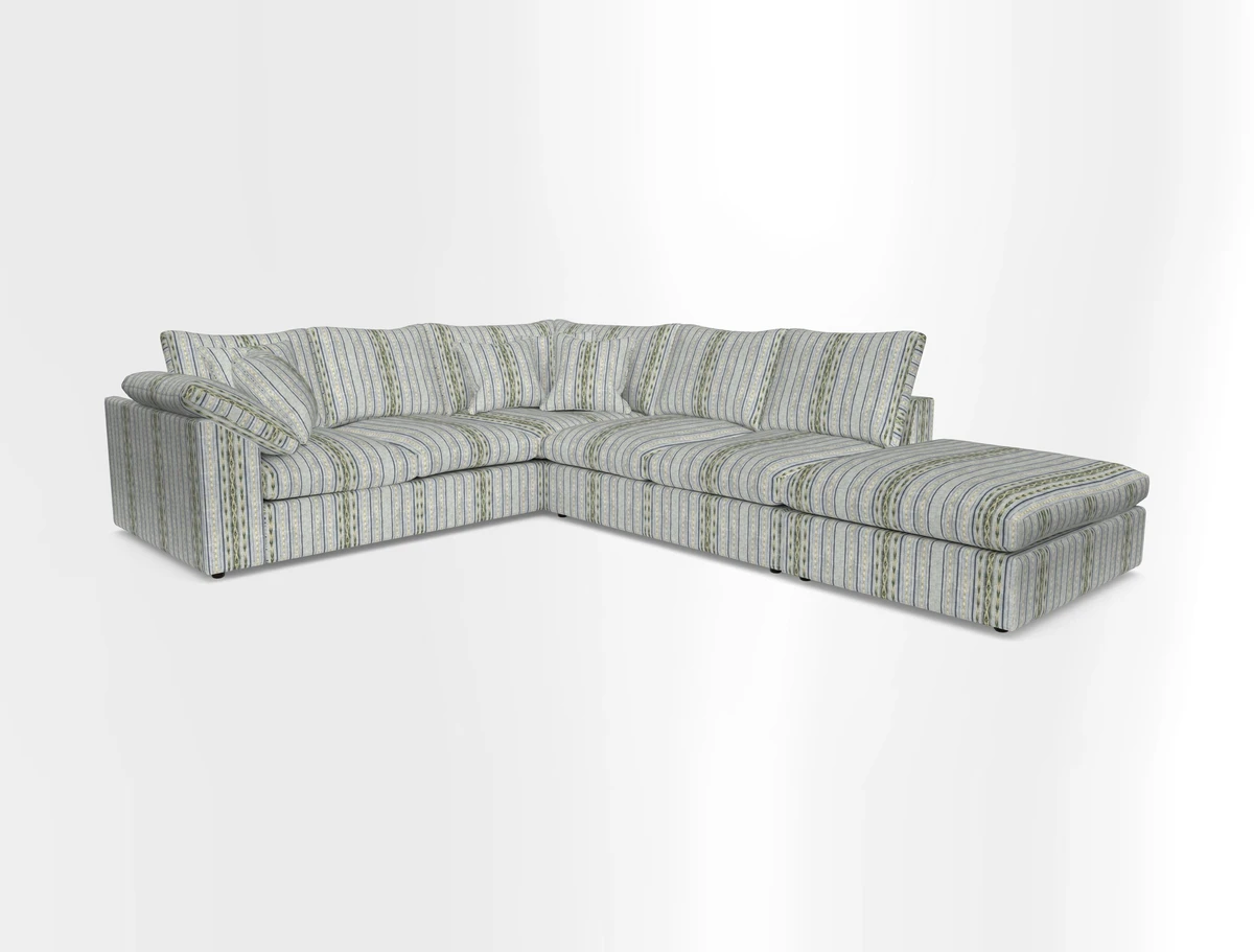 Big Softie Sloped Arm Large Corner Group LHF in Sahara Chalk