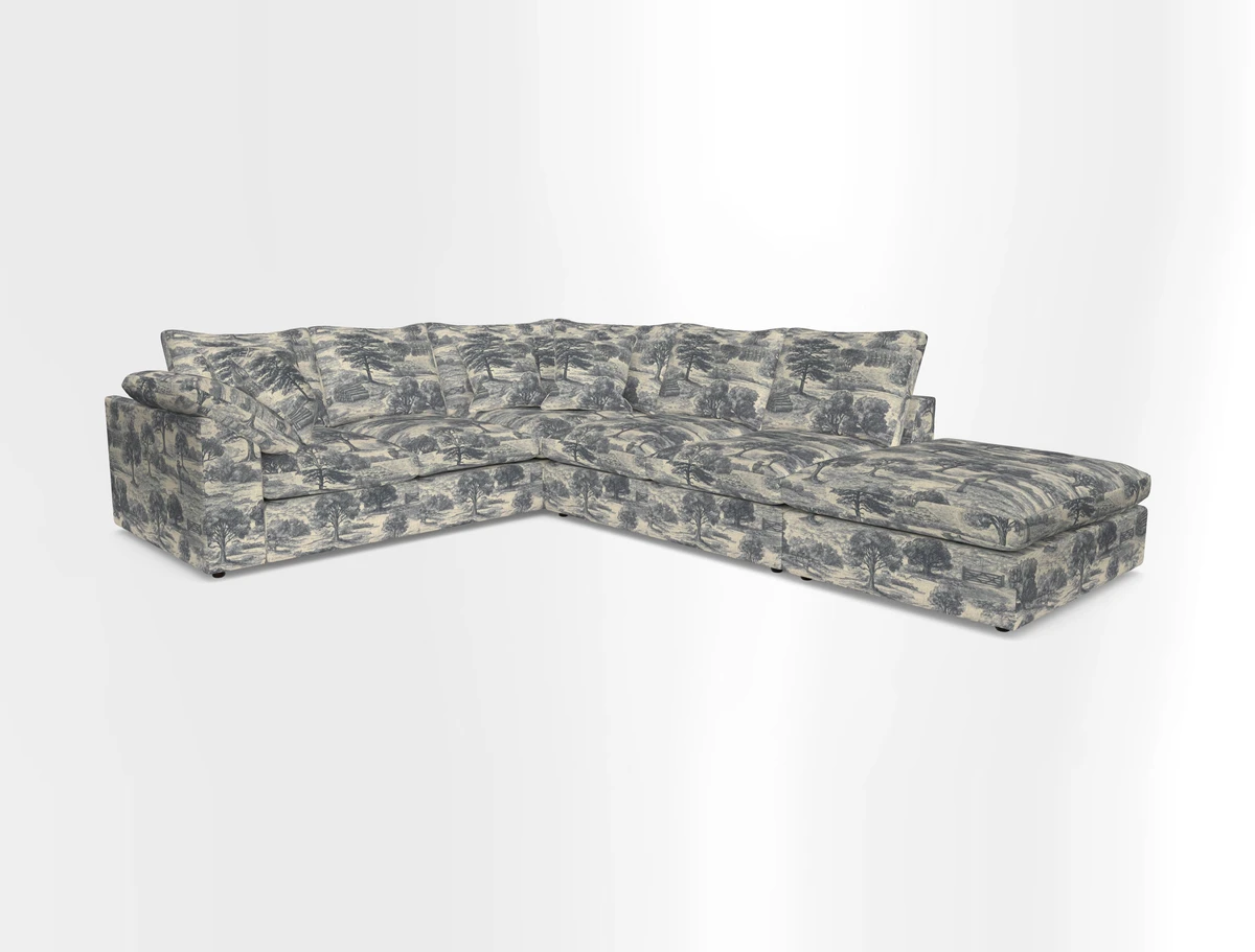 Big Softie Sloped Arm Large Corner Group LHF in Sahara Chalk