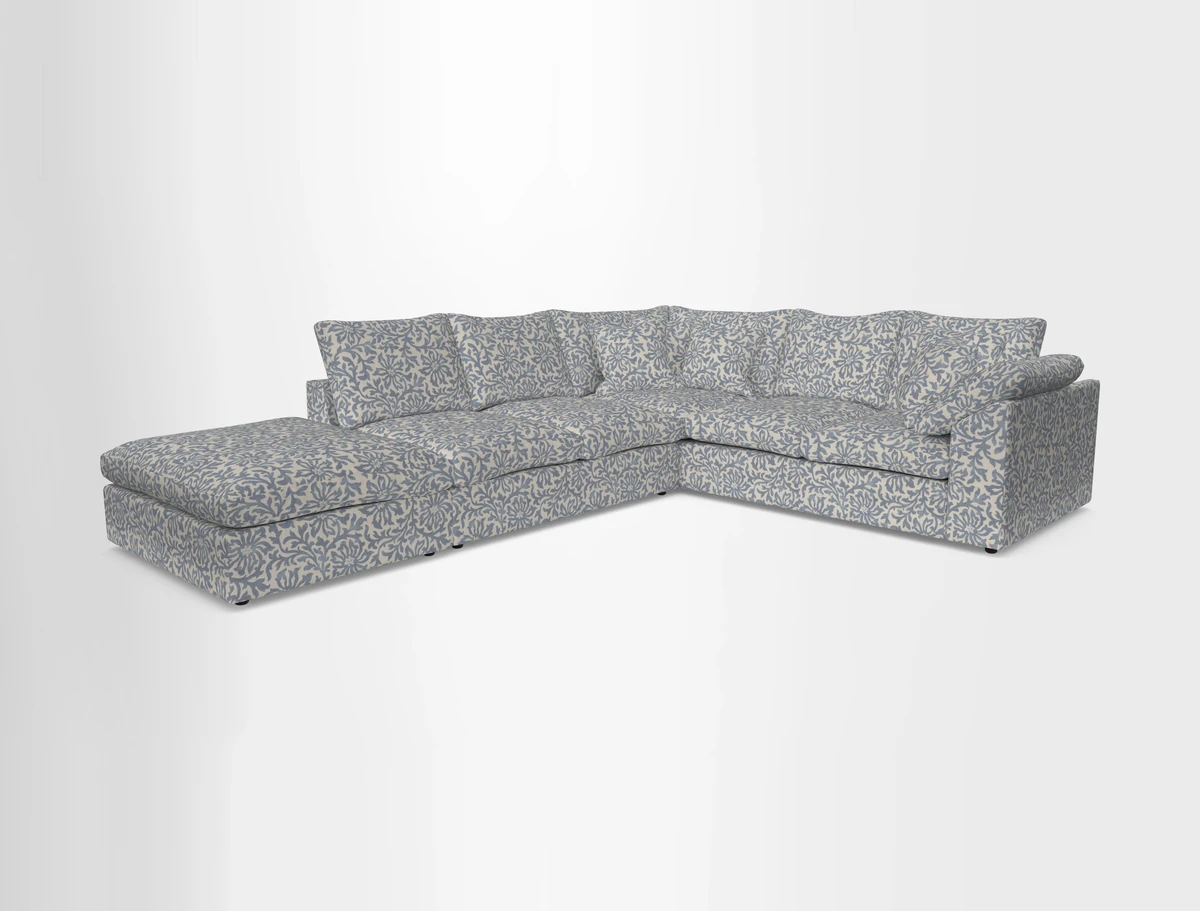 Big Softie Sloped Arm Large Corner Group RHF in Sahara Chalk
