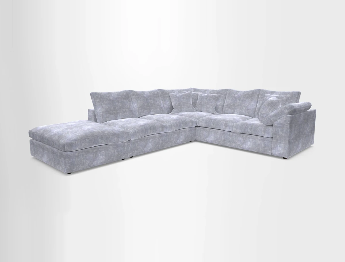 Big Softie Sloped Arm Large Corner Group RHF in Sahara Chalk