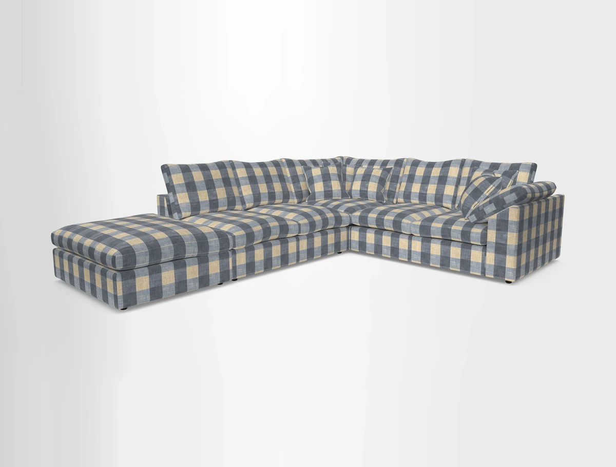 Big Softie Sloped Arm Large Corner Group RHF in Sahara Chalk