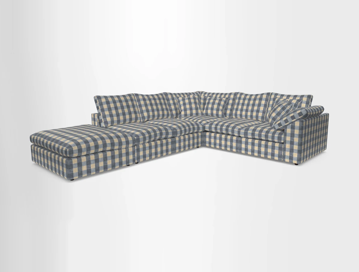 Big Softie Sloped Arm Large Corner Group RHF in Sahara Chalk