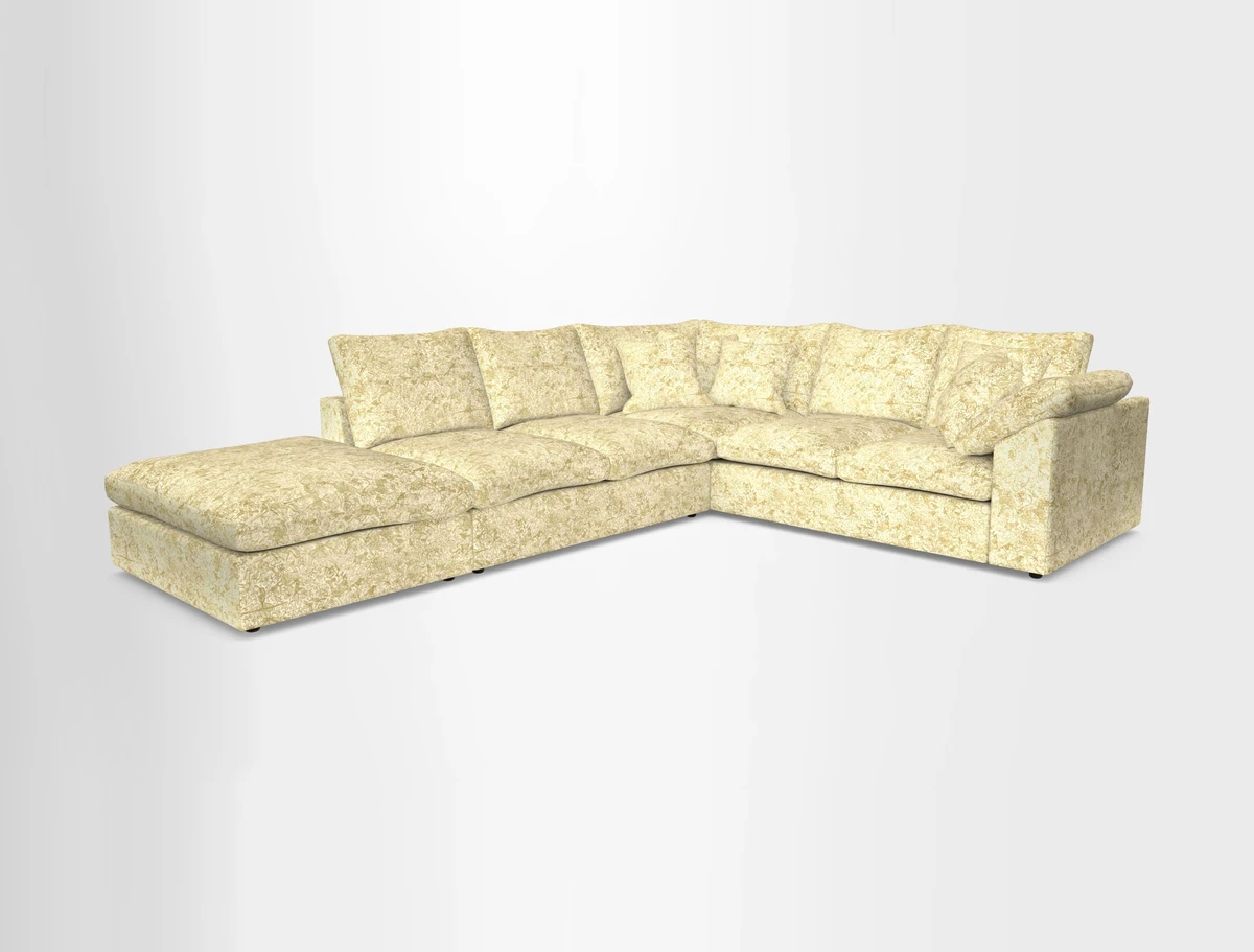 Big Softie Sloped Arm Large Corner Group RHF in Sahara Chalk