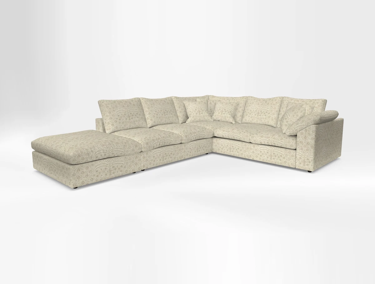Big Softie Sloped Arm Large Corner Group RHF in Sahara Chalk