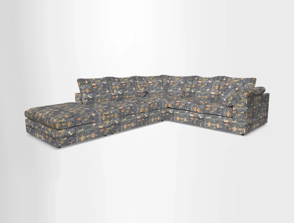 Big Softie Sloped Arm Large Corner Group RHF in Sahara Chalk