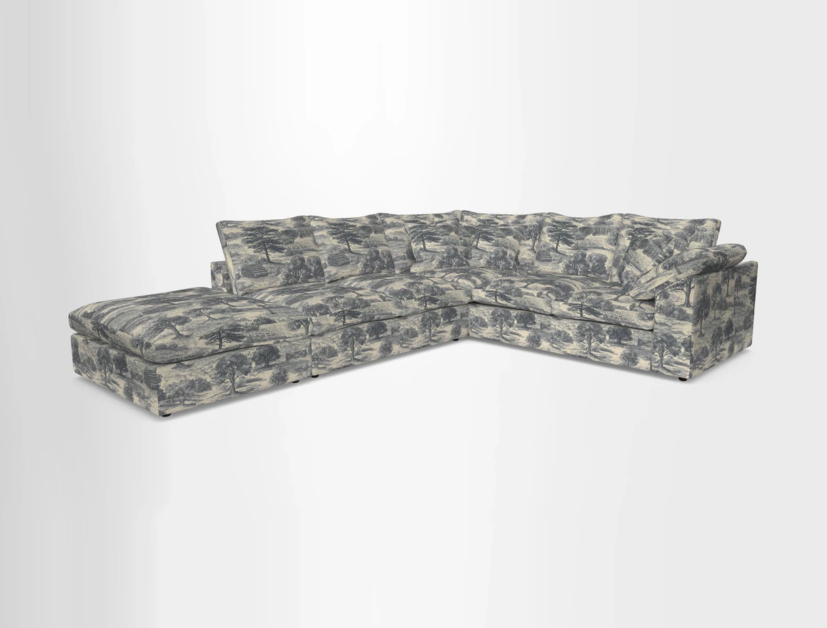 Big Softie Sloped Arm Large Corner Group RHF in Sahara Chalk
