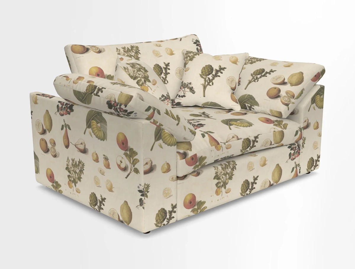 Big Softie Sloped Arm Snuggler in Two Tone Plain Biscuit