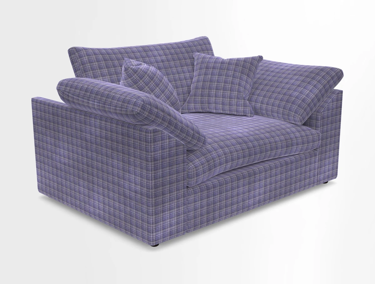 Big Softie Sloped Arm Snuggler in Two Tone Plain Biscuit