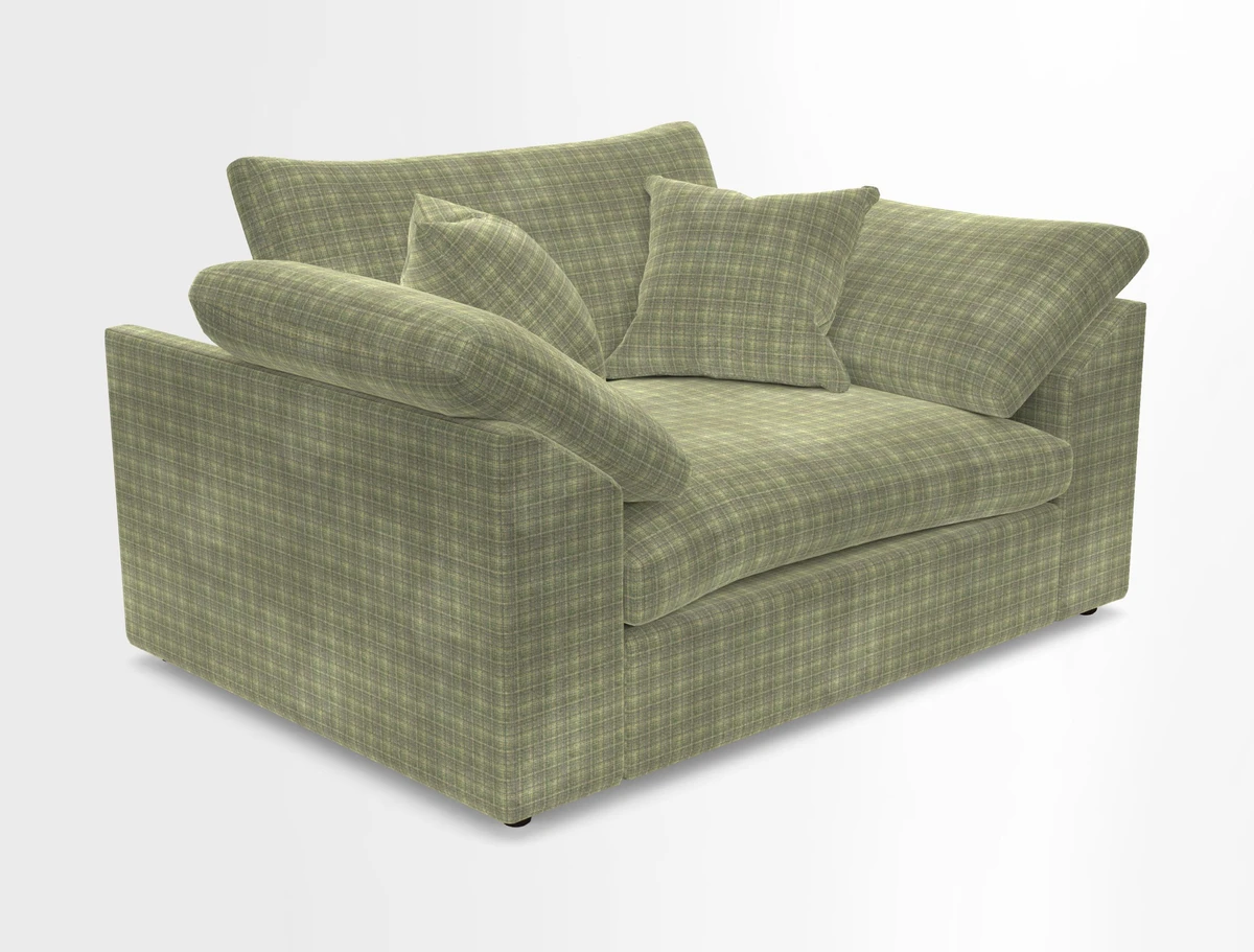 Big Softie Sloped Arm Snuggler in Two Tone Plain Biscuit
