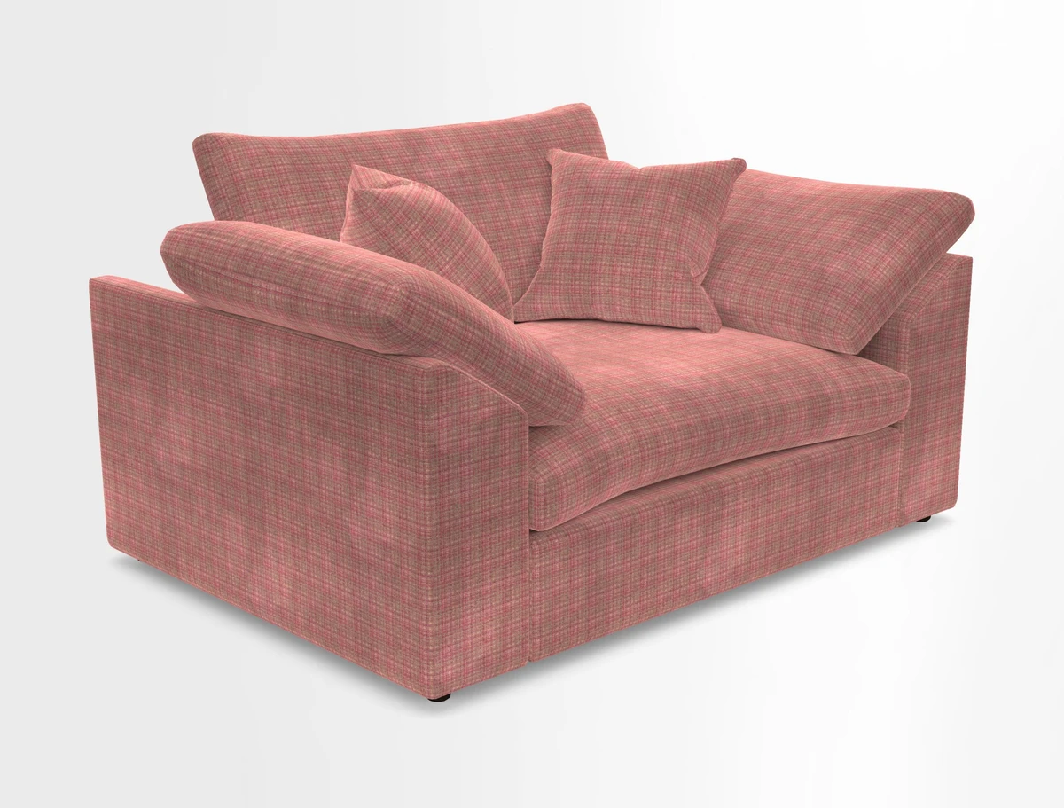 Big Softie Sloped Arm Snuggler in Two Tone Plain Biscuit