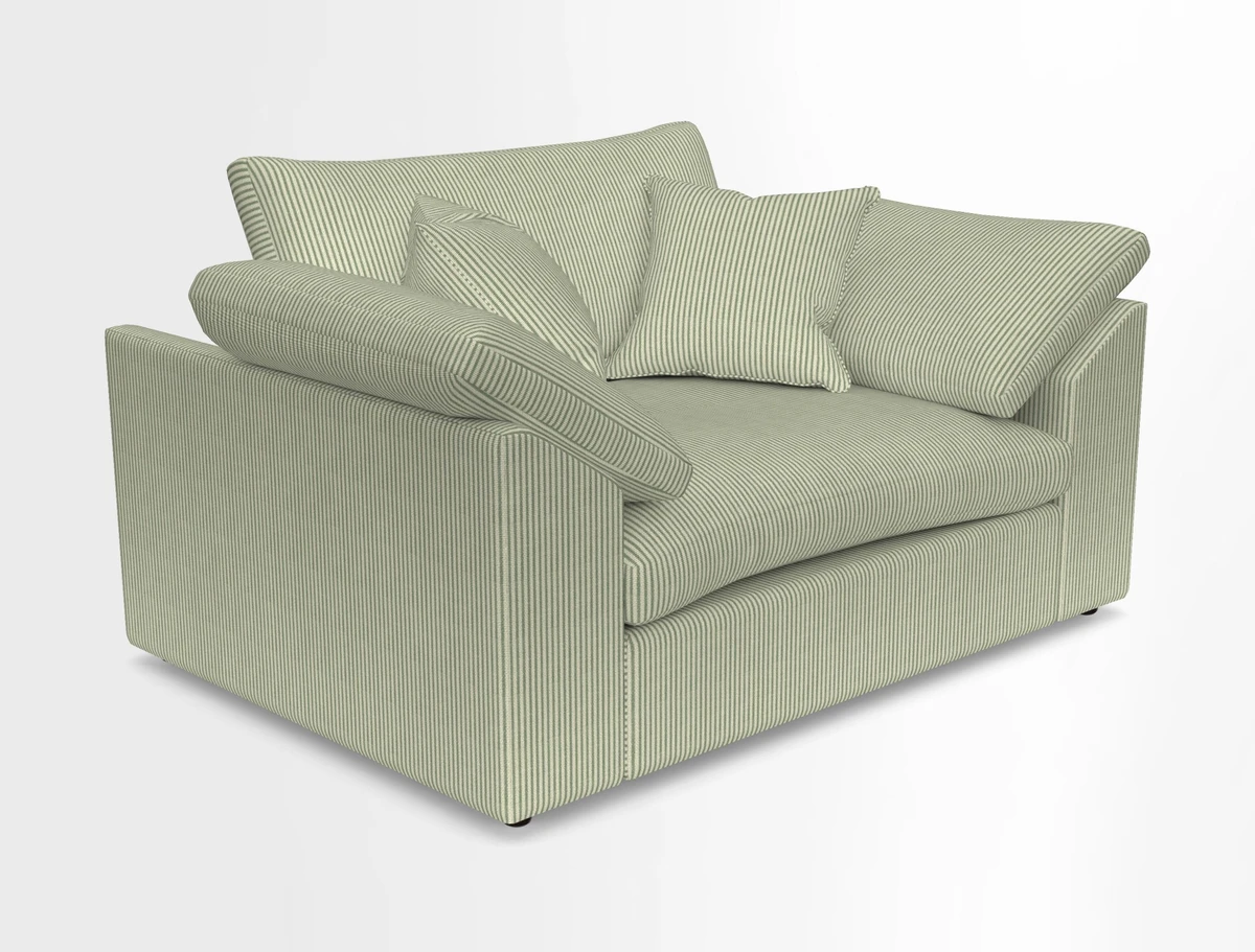 Big Softie Sloped Arm Snuggler in Two Tone Plain Biscuit