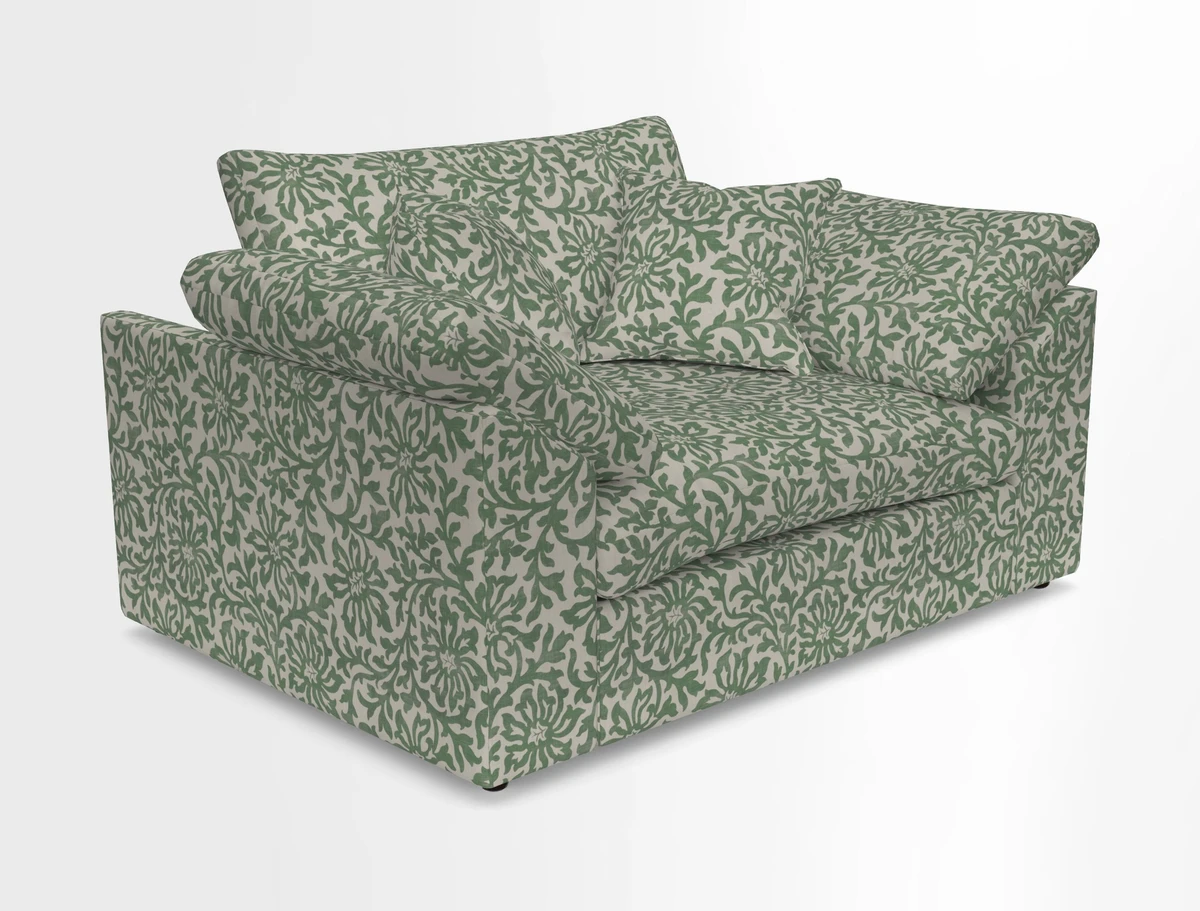 Big Softie Sloped Arm Snuggler in Two Tone Plain Biscuit
