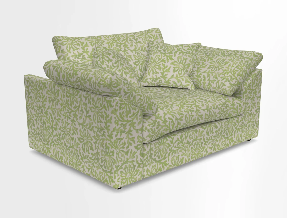 Big Softie Sloped Arm Snuggler in Two Tone Plain Biscuit