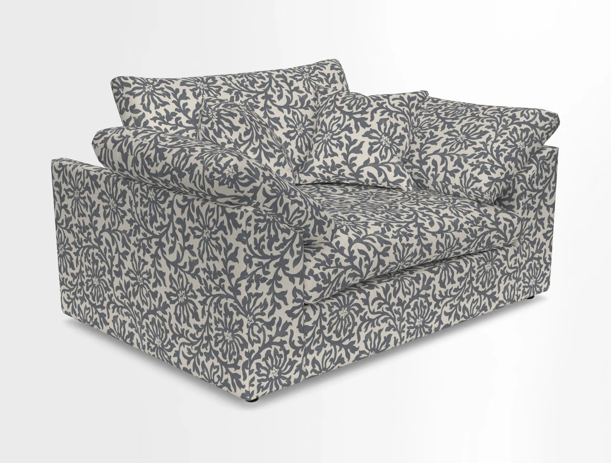 Big Softie Sloped Arm Snuggler in Two Tone Plain Biscuit